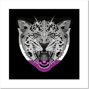 illustrated Jaguar pride series ace pride flag Posters and Art